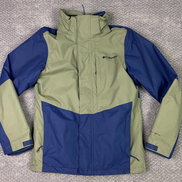 Columbia Interchange 3-in-1 Jacket Men's XS Green Blue - Picture 1 of 16